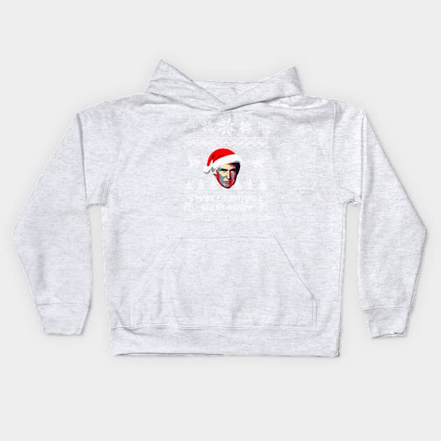 Make Christmas Great Again Kids Hoodie by Nerd_art